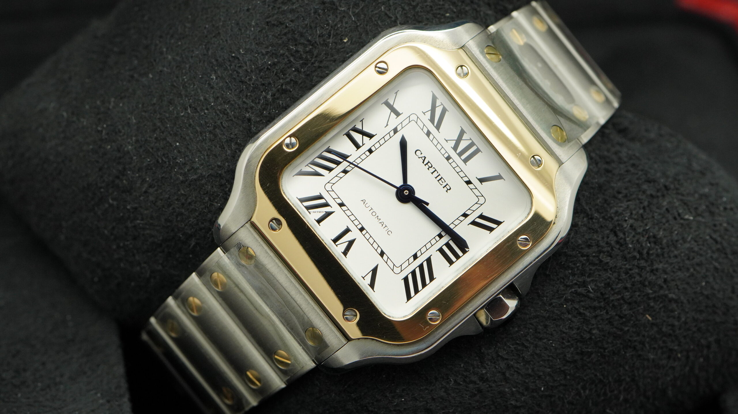 Two tone cartier on sale santos